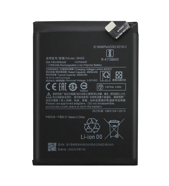 Xiaomi Redmi Note 10 Batarya Bn-59 ürün görseli 1