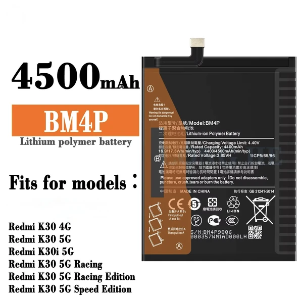 Xiaomi Redmi K30 Batarya Bm4p ürün görseli 1