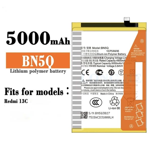 Xiaomi Redmi 13c Batarya Bn5q ürün görseli 1