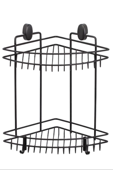 LitaeTrend Üçgen Köşelik Pasifik İki Katlı 22 Cm Dübelli Siyah Royaleks-DS-734 ürün görseli 1