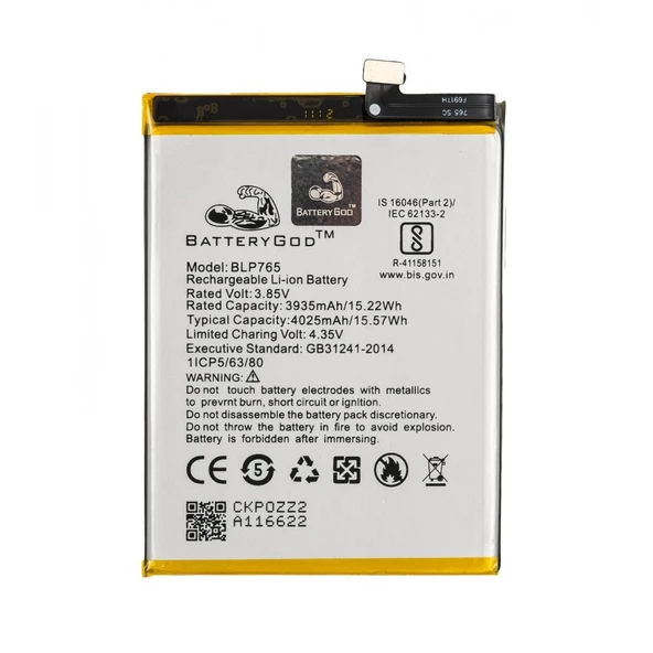 Oppo A91 Batarya Pili Blp765 ürün görseli 1