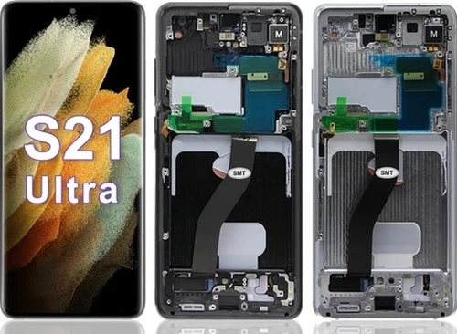 Samsung Uyumlu S21 Ultra G998 Lcd Ekran Dokunmatik B-7000 -Siyah ürün görseli 1