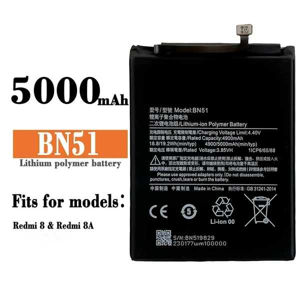 Xiaomi Redmi 8 Batarya Bn51 ürün görseli 1
