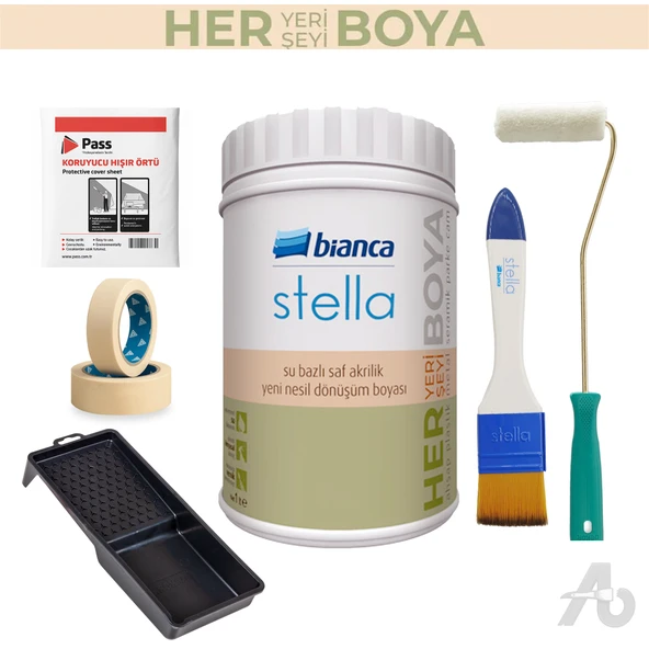 Bianca Stella Dolap & Mobilya Boyama Seti 6 Parça ürün görseli 1