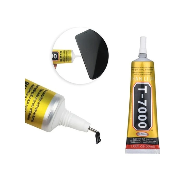 T7000 110Ml Dokunmatik Ekran Yapıştırıcısı Tutkal Siyah Hızlı - Resim 2