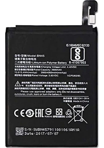 Xiaomi Redmi Note 5 Pro Bn45 Batarya Pili ürün görseli 1