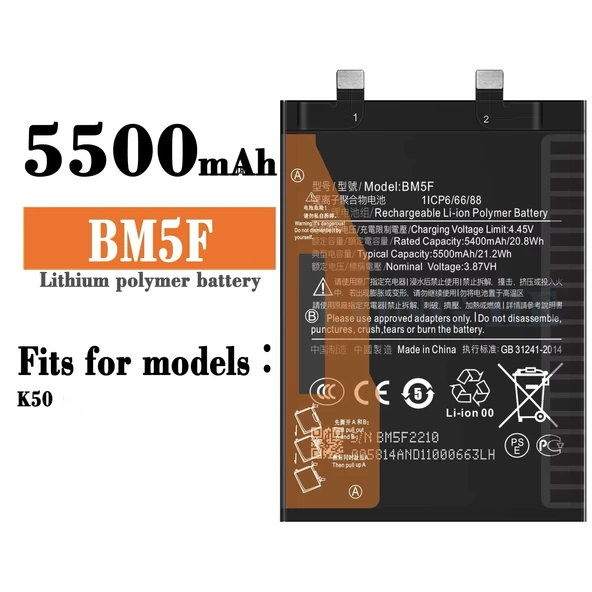 Xiaomi Redmi K50 Batarya Bm5f ürün görseli 1