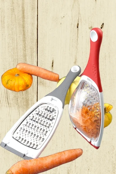 LitaeTrend Pratik Uzun Saplı Çift Yönlü Hazneli Rende Sarımsak ,zencefil ,meyve Ve Sebze Öğütücü Rende Royaleks-RT311 ürün görseli 1