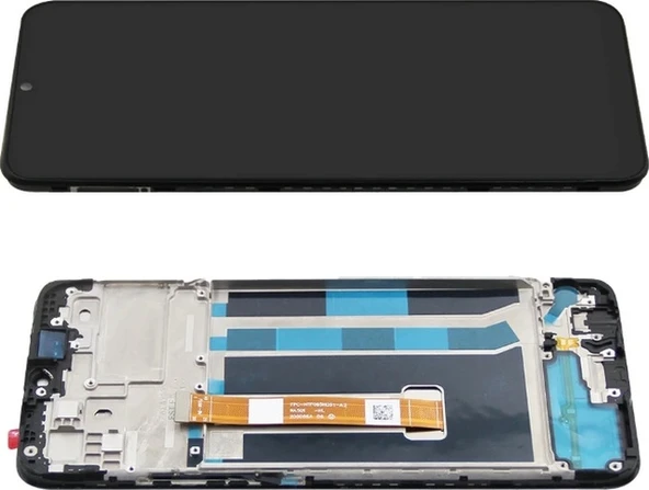 Oppo A15 Lcd Ekran Dokunmatik Çıtalı Siyah - Resim 2