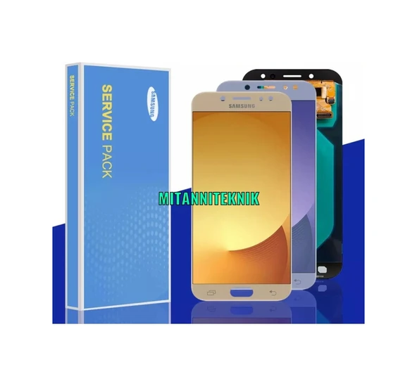 Samsung Galaxy J7 Pro J730F Lcd Ekran  Dokunmatik Mavi ürün görseli 1