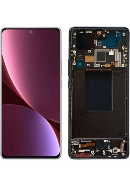 Xiaomi Mi 12 Pro Çıtalı Lcd Ekran Dokunmatik siyah ürün görseli 1
