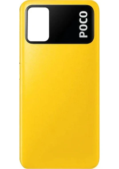 Xiaomi Poco M3 Arka Pil Batarya Kapağı Sarı ürün görseli 1