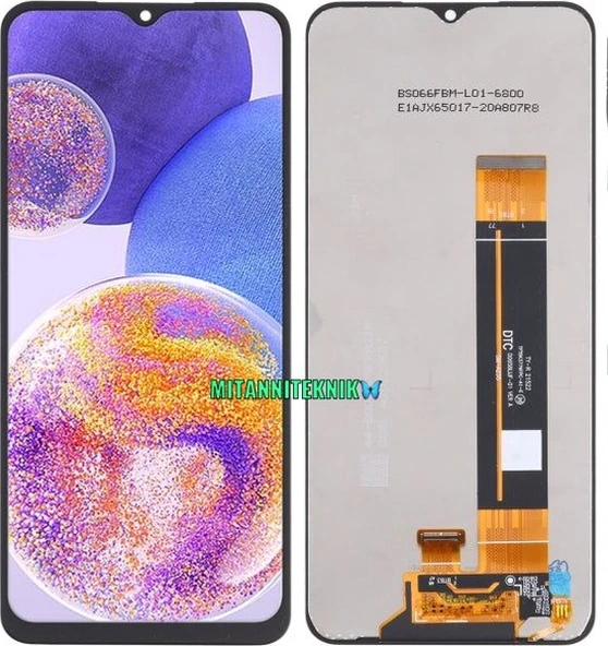 Samsung Galaxy A23 SM-A235F Lcd Ekran Dokunmatik Siyah-Çıtasız ürün görseli 1