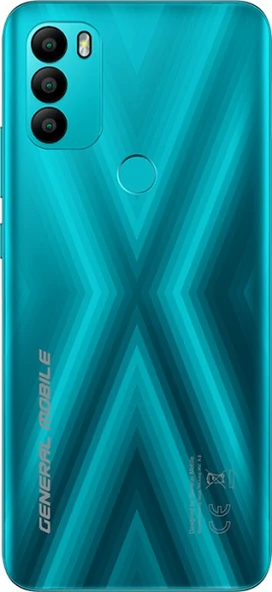 General Mobile Gm21 Plus Arka Kapağı Turkuaz-beyaz ürün görseli 1