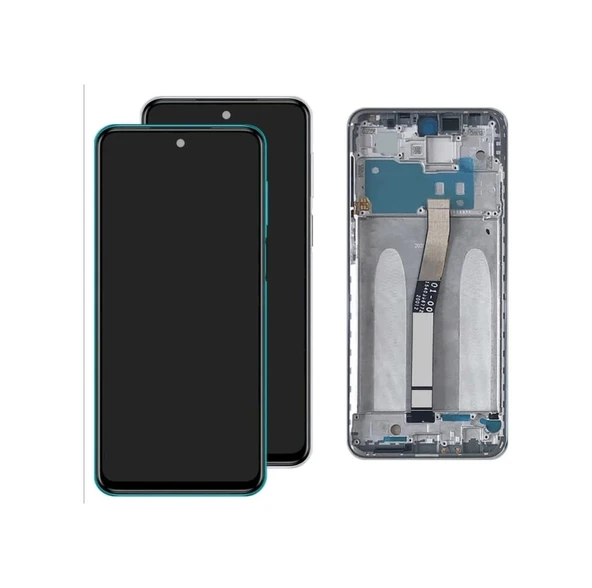 Xiaomi Redmi Note 9S Lcd Ekran+Dokunmatik Full Çıtalı Gri ürün görseli 1