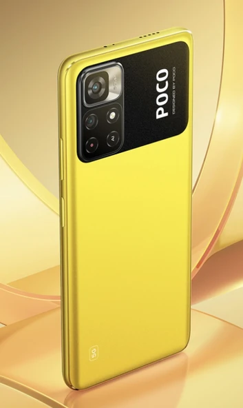 Xiaomi Poco M4 Pro 5g Uyumlu Arka Pil Batarya Kapağı Sarı ürün görseli 1