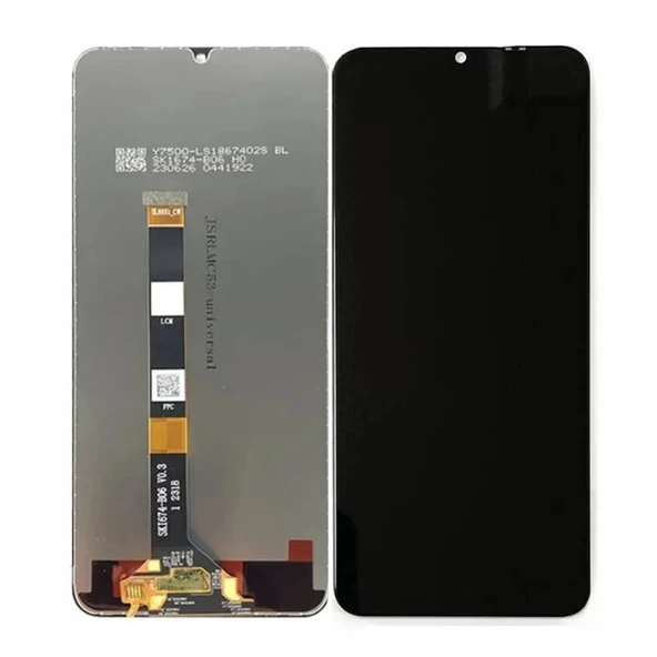 Oppo Realme C53 Lcd Ekran Dokunmatik Servis Siyah ürün görseli 1