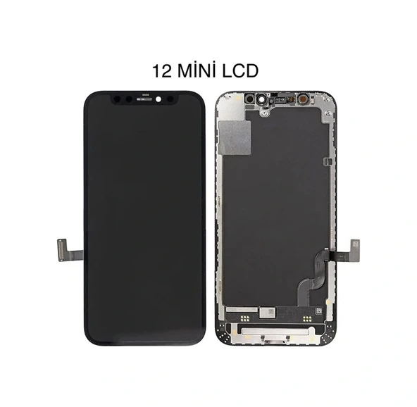 İphone 12 Mını Uyumlu Lcd Dokunmatik Ekran Ld-01c Siyah - Resim 2