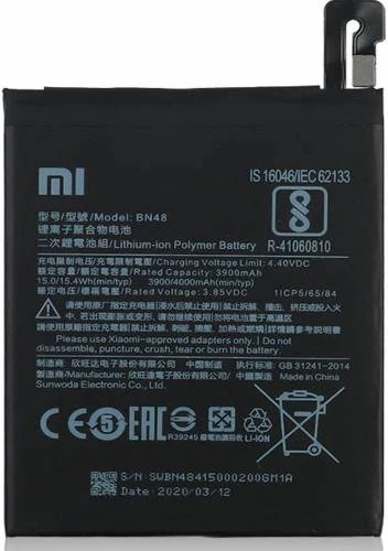Xiaomi Redmi Note 6 Pro Bn48 Batarya Pil 4000Mah ürün görseli 1