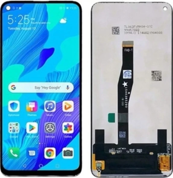 Huawei Nova 5t Uyumlu Lcd Ekran Dokunmatik + B7000 15ml Yapıştırıcı Ld-01 Siyah - Resim 2