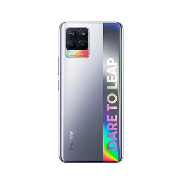 Oppo Realme 8 Pro Arka Pil Kapağı Parlak Gümüş ürün görseli 1