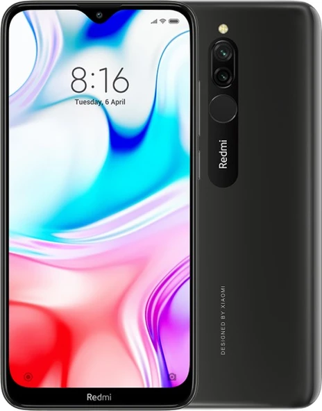 Xiaomi Redmi 8 Arka Pil Kapağı Siyah ürün görseli 1