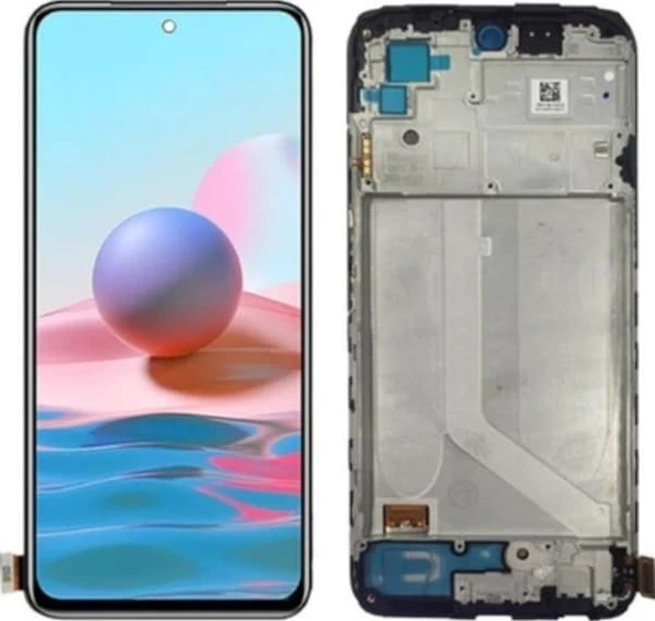 Xiaomi Redmi Note 10 4g Çıtalı Oled Uyumlu Lcd Ekran Dokunmatik + B7000 15ml Yapıştırıcı Ld-01 Siyah - Resim 2