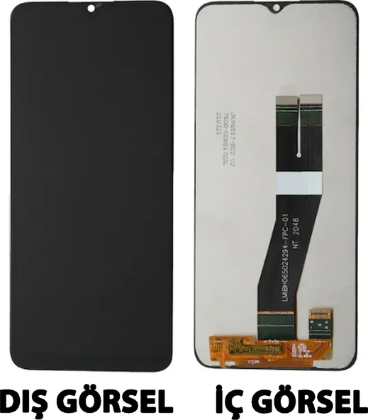 Samsung Galaxy A03 Uyumlu Lcd Dokunmatik Çıtalı Siyah ürün görseli 1