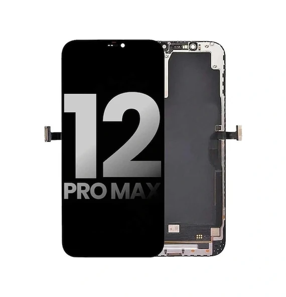 İphone 12 Pro Max Uyumlu Lcd Dokunmatik Ekran Ld-01g Siyah - Resim 2