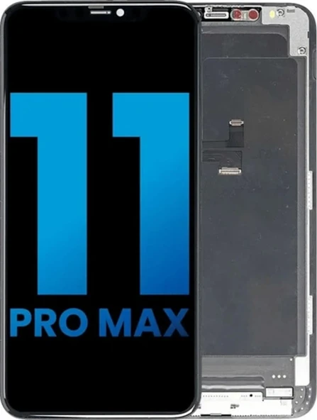 İphone 11 Pro Max Uyumlu Lcd Dokunmatik Ekran Ld-01c Siyah - Resim 2