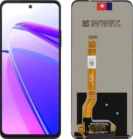 Realme C55 Uyumlu Lcd Ekran Dokunmatik + B7000 15ml Yapıştırıcı Ld-01 Siyah - Resim 2