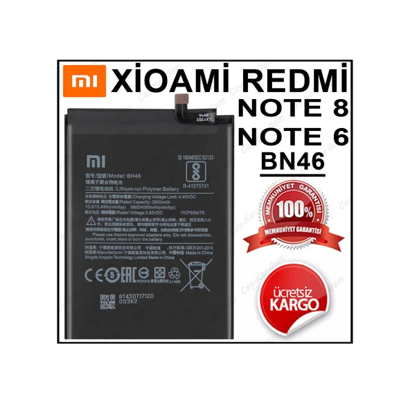 Xiaomi Redmi Note 6 Batarya Pil Bn46 ürün görseli 1