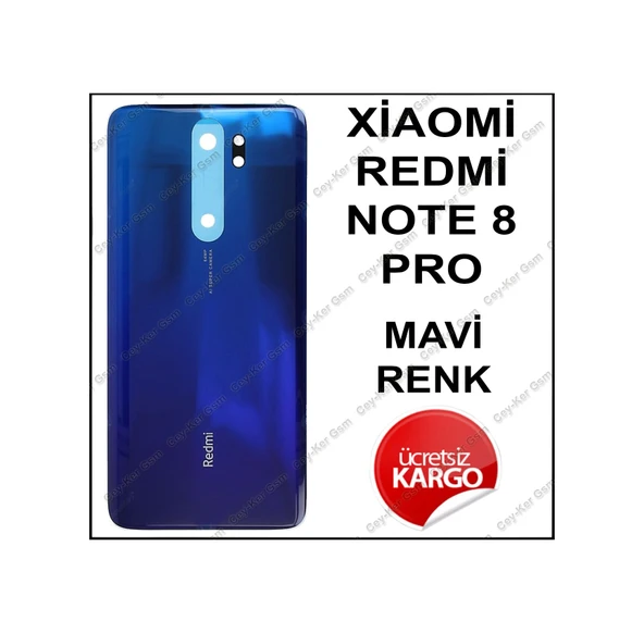 Xiaomi Redmi Note 8 Pro Arka Kapak Pil Batarya Kapağı Cam Yeşil - Resim 4