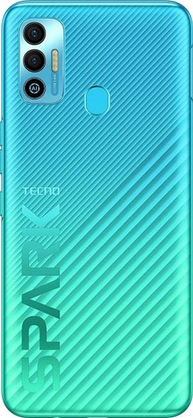 Tecno Spark 7t Arka Kapağı Mavi - Yeşil ürün görseli 1