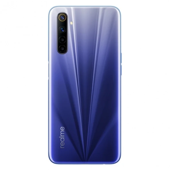 Oppo Realme 6 Arka Pil Kapağı Beyaz - Lacivert ürün görseli 1