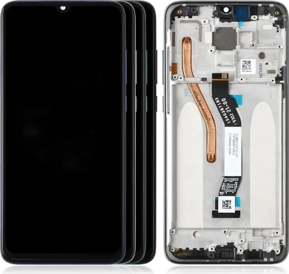 Redmı Note 8 Pro Çıtalı Uyumlu Lcd Dokunmatik Ekran Yüksek Kalite + B7000 15ml Yapıştırıcı Ld-01 Siyah - Resim 2