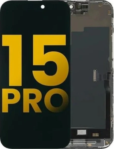 İphone 15 Pro Uyumlu Lcd Dokunmatik Ekran Ld-01c Siyah - Resim 2