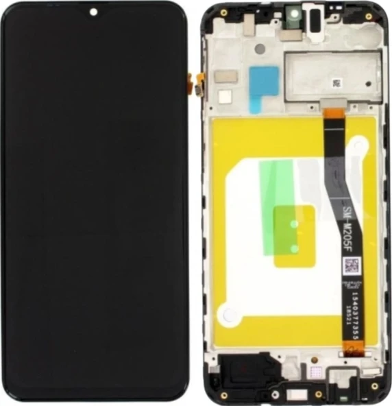 Samsung Galaxy Uyumlu M20 M205f Lcd Ekran Dokunmatik Çıtalı Servis Siyah Çıtalı ürün görseli 1