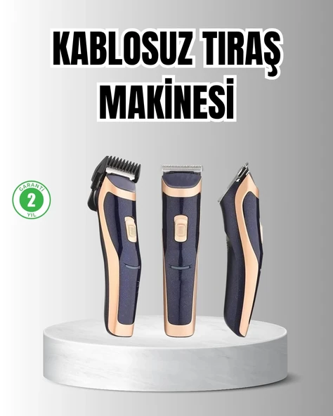 CEYLAN ADAM Unisex Şarjlı Saç ve Sakal Tıraş Makinesi – Ayarlanabilir Tarak Başlıkları, Sessiz Motor ürün görseli 1