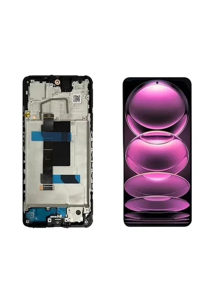 Xiaomi Redmi Note 12 Pro 5g Tft Lcd Ekran + Dokunmatik Çıtalı siyah ürün görseli 1