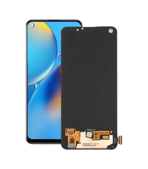 Oppo A74 Lcd Ekran   Dokunmatik Çıtasız  - Siyah Siyah ürün görseli 1