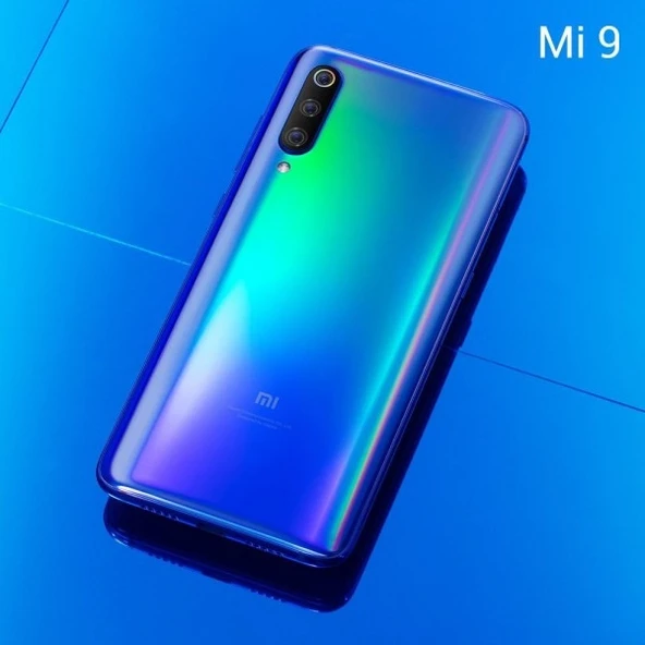 Xiaomi Mi 9 Arka Pil Batarya Kapağı Parlak Mavi ürün görseli 1