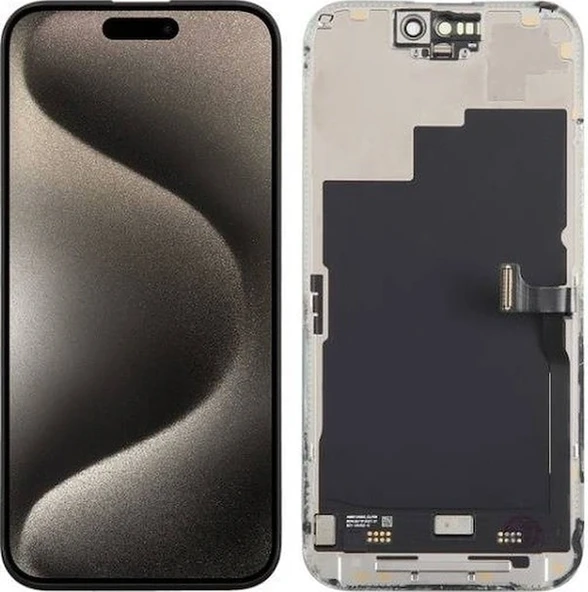 İphone 16 Pro Uyumlu Lcd Dokunmatik Ekran Ld-01r Siyah - Resim 2