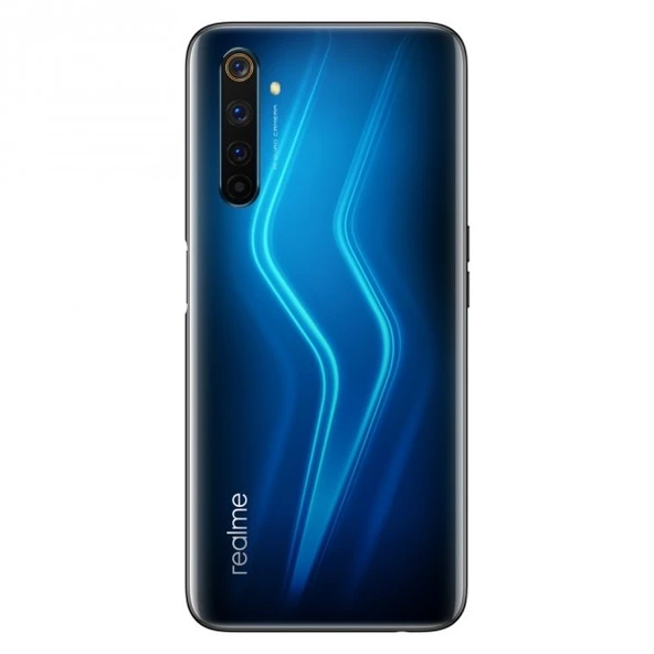 Oppo Realme 6 Pro Arka Pil Kapağı Siyah Mavi ürün görseli 1