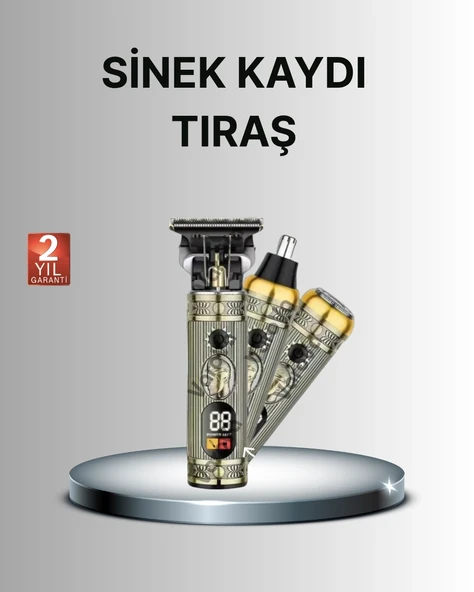 CEYLAN ADAM T Bıçaklı Şarjlı Saç Kesme ve Sakal Düzeltici – Burun Trimmerlı 2’si 1 Arada Set ürün görseli 1