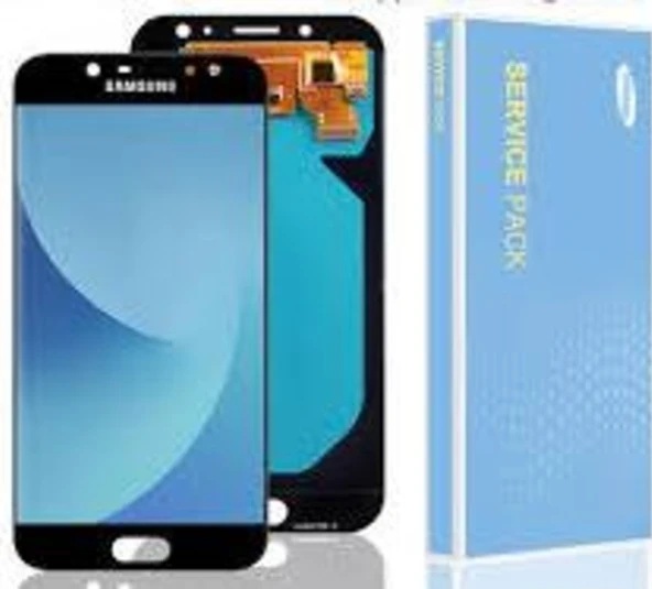 Samsung Galaxy J7 Pro Lcd J730F Ekran Dokunmatik Siyah - Resim 4