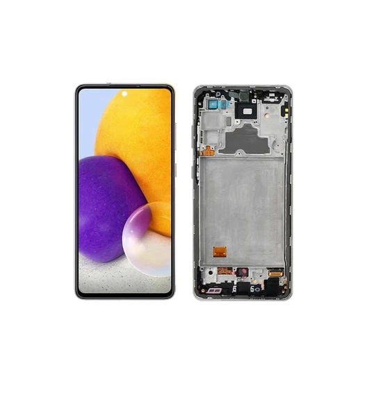 Samsung Uyumlu A72 A725 Oled Lcd Ekran Dokunmatik Çıtalı + Tamir Seti Siyah ürün görseli 1