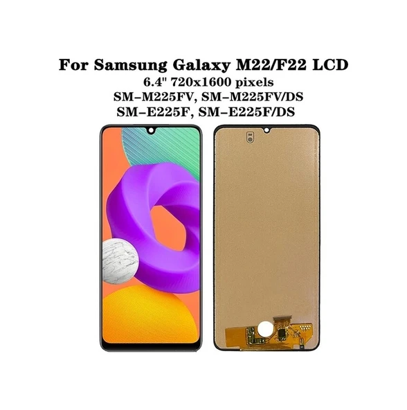 Samsung M22 Lcd Dokunmatik Ekran Siyah ürün görseli 1