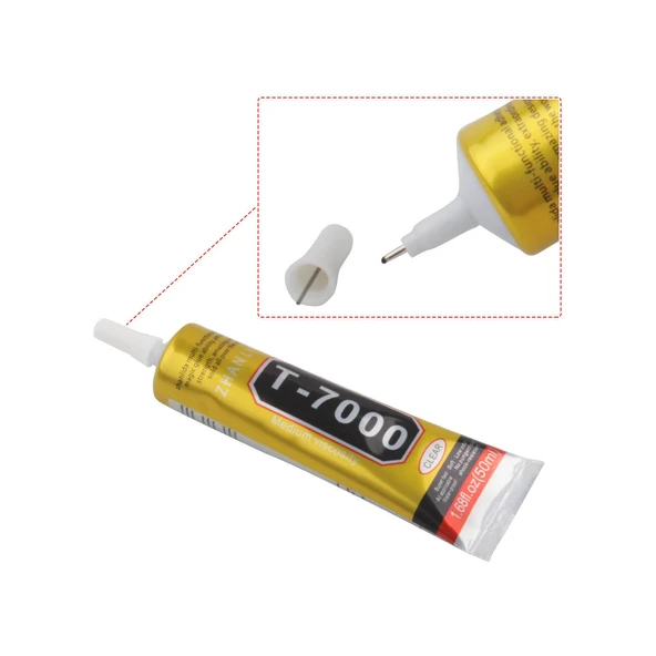 T7000 Dokunmatik Ekran Cam Kapak Çerçeve Yapıştırıcı 50 ML Siyah ürün görseli 1