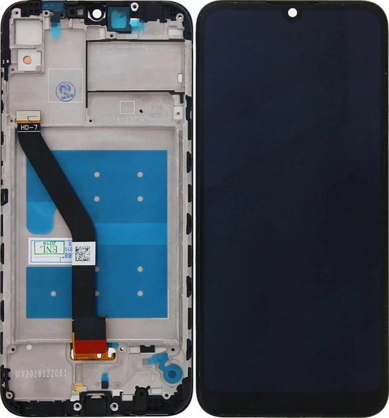 Huawei Y6 2019 Lcd Ekran Dokunmatik Siyah Çıtalı Siyah ürün görseli 1